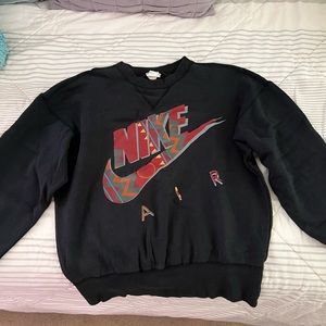 Vintage 90s Nike Navy Big Logo Crewneck
